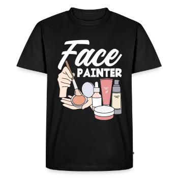 Drôle de maquillage maquilleur artiste cadeau - T-shirt Premium bio Homme - noir - Devant - Nico (187cm)