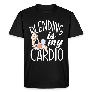 Drôle de maquillage maquilleur artiste cadeau - T-shirt Premium bio Homme - noir - Devant - Nico (187cm)