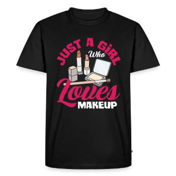 Drôle de maquillage maquilleur artiste cadeau - T-shirt Premium bio Homme - noir - Devant - Nico (187cm)