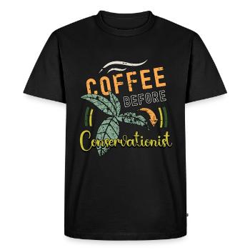 Écologiste Café Respectueux de l’environnement Amateur de café - T-shirt Premium bio Homme - noir - Devant - Nico (187cm)
