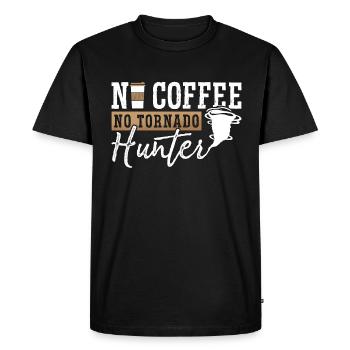 Tornado Hunter No Coffee Meteorology Coffee Lover - Men's Premium Organic T-Shirt - black - Front - Nico (187cm)