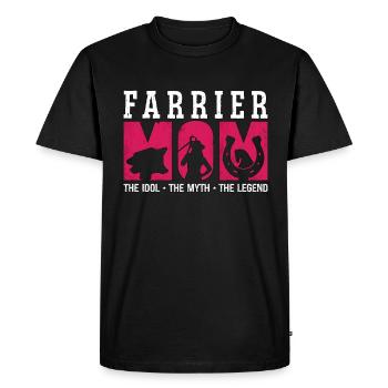 Farrier Mom The Idol The Myth The Blacksmithing - Men's Premium Organic T-Shirt - black - Front - Nico (187cm)