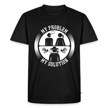 Beekeeper My Problem My Pictogram Mom Beekeeping - Men's Premium Organic T-Shirt - black - Front - Nico (187cm)