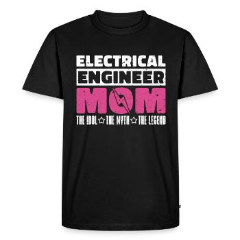 Electrical Engineer Mom The Idol The Technician - Men's Premium Organic T-Shirt - black - Front - Nico (187cm)