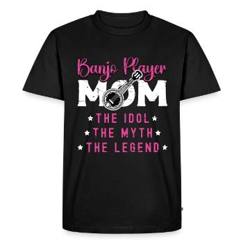 Joueur de banjo Maman L’idole L’amateur de musique country - T-shirt Premium bio Homme - noir - Devant - Nico (187cm)