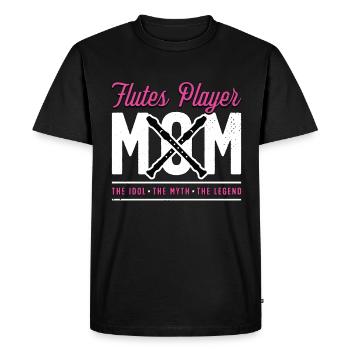Joueur de flûtes maman l’idole le mythe fanfare - T-shirt Premium bio Homme - noir - Devant - Nico (187cm)