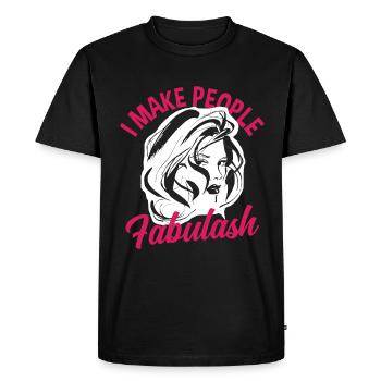 Drôle de maquillage maquilleur artiste cadeau - T-shirt Premium bio Homme - noir - Devant - Nico (187cm)
