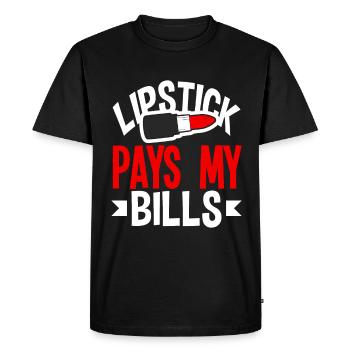 Drôle de maquillage maquilleur artiste cadeau - T-shirt Premium bio Homme - noir - Devant - Nico (187cm)