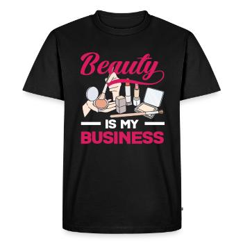 Drôle de maquillage maquilleur artiste cadeau - T-shirt Premium bio Homme - noir - Devant - Nico (187cm)