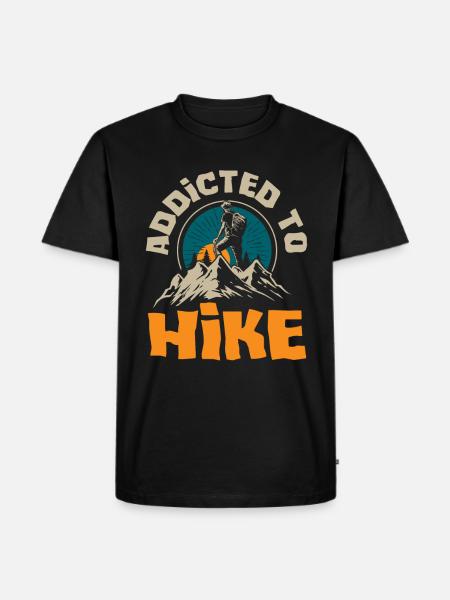 Funny Hiking Gift - Men's Premium Organic T-Shirt - black