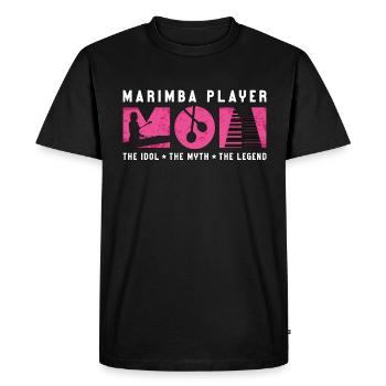 Marimba Player Mom The Idol Percussion Instrument - Men's Premium Organic T-Shirt - black - Front - Nico (187cm)