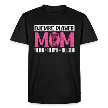 Joueur de Djembé Maman L’Idole L’Instrument de Musique - T-shirt Premium bio Homme - noir - Devant - Nico (187cm)