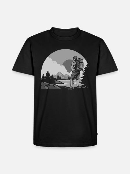 Funny Hiking Gift - Men's Premium Organic T-Shirt - black