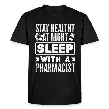 Apothecary Apothecary Apothecary Pharmacy Gift - Men's Premium Organic T-Shirt - black - Front - Nico (187cm)