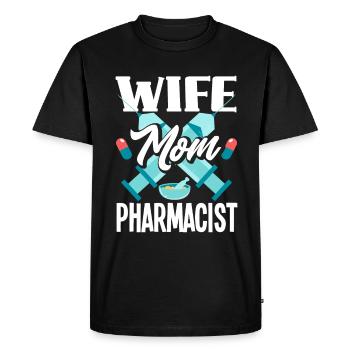 Apothecary Apothecary Apothecary Pharmacy Gift - Men's Premium Organic T-Shirt - black - Front - Nico (187cm)