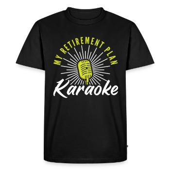 Chanteur de karaoké Chanteur de karaoké Musique - T-shirt Premium bio Homme - noir - Devant - Nico (187cm)