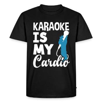 Chanteur de karaoké Chanteur de karaoké Musique - T-shirt Premium bio Homme - noir - Devant - Nico (187cm)