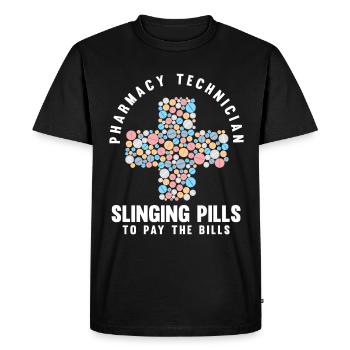 Apothecary Apothecary Apothecary Pharmacy Gift - Men's Premium Organic T-Shirt - black - Front - Nico (187cm)