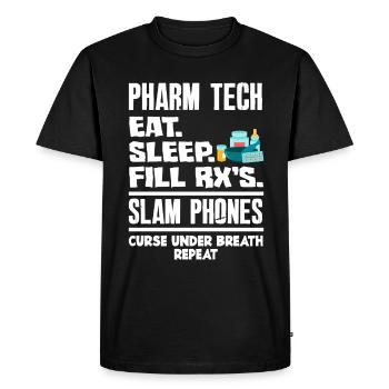 Apothecary Apothecary Apothecary Pharmacy Gift - Men's Premium Organic T-Shirt - black - Front - Nico (187cm)