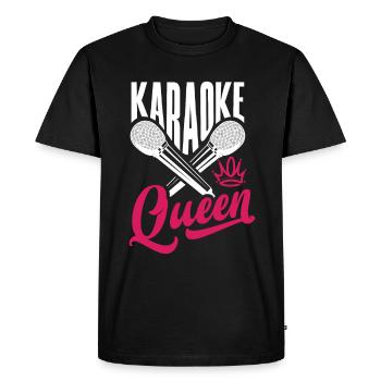 Chanteur de karaoké Chanteur de karaoké Musique - T-shirt Premium bio Homme - noir - Devant - Nico (187cm)