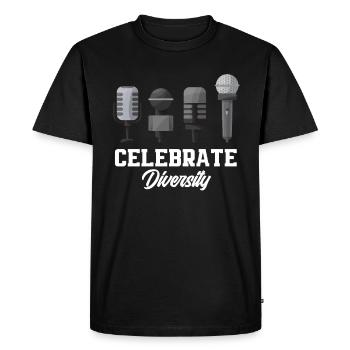 Chanteur de karaoké Chanteur de karaoké Musique - T-shirt Premium bio Homme - noir - Devant - Nico (187cm)