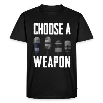Chanteur de karaoké Chanteur de karaoké Musique - T-shirt Premium bio Homme - noir - Devant - Nico (187cm)