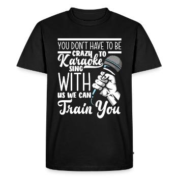 Chanteur de karaoké Chanteur de karaoké Musique - T-shirt Premium bio Homme - noir - Devant - Nico (187cm)