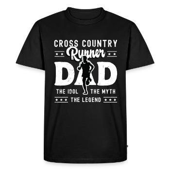 Cross Country Runner Dad The Idol The XC Runner - Men's Premium Organic T-Shirt - black - Front - Nico (187cm)