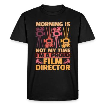 Réalisateur Le matin n’est pas mon heure Producteur de films - T-shirt Premium bio Homme - noir - Devant - Nico (187cm)