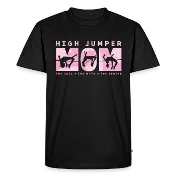 Maman Sauteur En Hauteur L’Idole Le Mythe Le Saut à la Perche - T-shirt Premium bio Homme - noir - Devant - Nico (187cm)