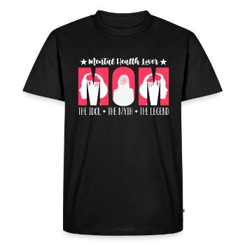 Amant de la santé mentale Maman L’idole Les soins de santé - T-shirt Premium bio Homme - noir - Devant - Nico (187cm)
