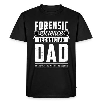 Forensic Science Technician Dad The Idol Forensics - Men's Premium Organic T-Shirt - black - Front - Nico (187cm)