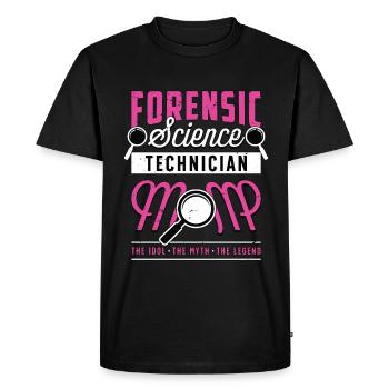 Forensic Science Technician Mom The Criminalistics - Men's Premium Organic T-Shirt - black - Front - Nico (187cm)