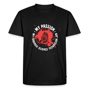 Forensic Science My Passion My Forensic Scientist - Men's Premium Organic T-Shirt - black - Front - Nico (187cm)