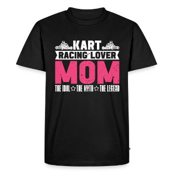 Amateur De Course De Kart Maman L’Idole Le Pilote De Kart - T-shirt Premium bio Homme - noir - Devant - Nico (187cm)