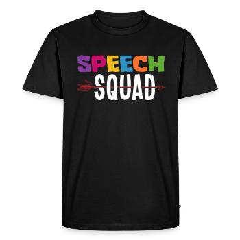 Speech therapist, speech therapist, speech therapist - Men's Premium Organic T-Shirt - black - Front - Nico (187cm)
