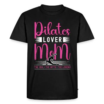 Pilates Lover Maman L’Idole L’Instructeur De Pilates - T-shirt Premium bio Homme - noir - Devant - Nico (187cm)