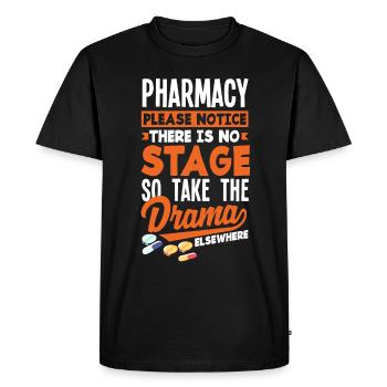 Apothecary Apothecary Apothecary Pharmacy Gift - Men's Premium Organic T-Shirt - black - Front - Nico (187cm)