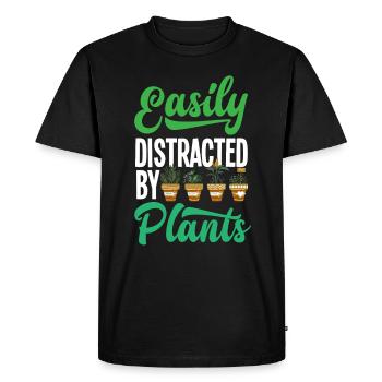 Jardinier, Jardinier, Jardinier, Jardinier Amateur, Plantes - T-shirt Premium bio Homme - noir - Devant - Nico (187cm)