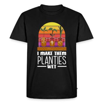 Jardinier, Jardinier, Jardinier, Jardinier Amateur, Plantes - T-shirt Premium bio Homme - noir - Devant - Nico (187cm)