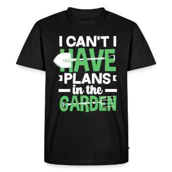 Jardinier, Jardinier, Jardinier, Jardinier Amateur, Plantes - T-shirt Premium bio Homme - noir - Devant - Nico (187cm)
