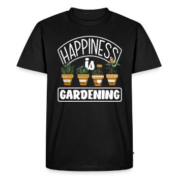 Jardinier, Jardinier, Jardinier, Jardinier Amateur, Plantes - T-shirt Premium bio Homme - noir - Devant - Nico (187cm)