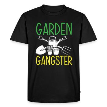 Jardinier, Jardinier, Jardinier, Jardinier Amateur, Plantes - T-shirt Premium bio Homme - noir - Devant - Nico (187cm)