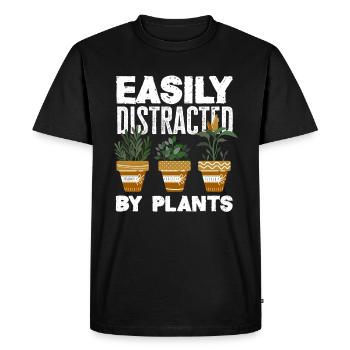 Jardinier, Jardinier, Jardinier, Jardinier Amateur, Plantes - T-shirt Premium bio Homme - noir - Devant - Nico (187cm)