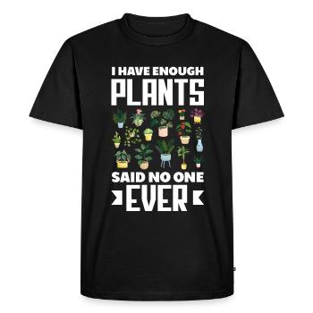 Jardinier, Jardinier, Jardinier, Jardinier Amateur, Plantes - T-shirt Premium bio Homme - noir - Devant - Nico (187cm)
