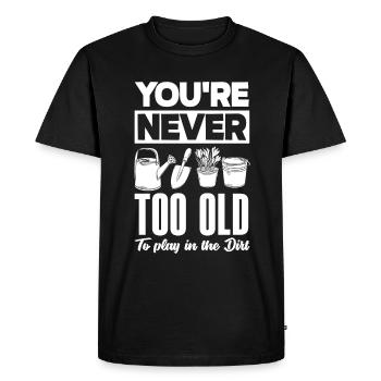 Jardinier, Jardinier, Jardinier, Jardinier Amateur, Plantes - T-shirt Premium bio Homme - noir - Devant - Nico (187cm)