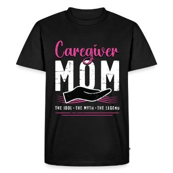 Caregiver Mom The Idol The Myth Loves Caregiving - Men's Premium Organic T-Shirt - black - Front - Nico (187cm)