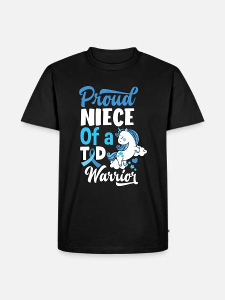 T1D diabetes type 1 diabetisk gave - Herre Premium økologisk T-shirt - sort