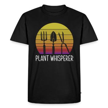 Jardinier, Jardinier, Jardinier, Jardinier Amateur, Plantes - T-shirt Premium bio Homme - noir - Devant - Nico (187cm)
