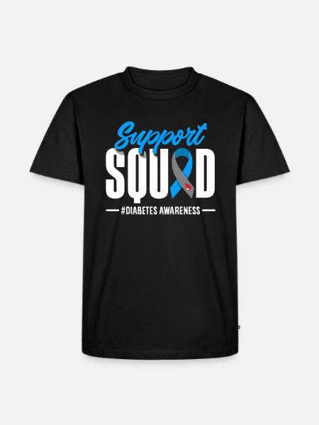 T1D Diabetes Type 1 Diabetic Gift - Men's Premium Organic T-Shirt - black